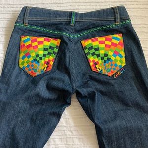 Coogi Low Rise Straight Leg Jeans